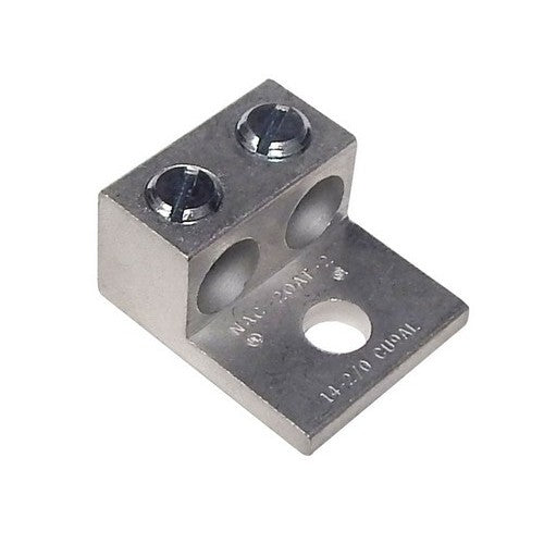 Morris Products 90812 1/0 Aluminum Mechanical Lugs Two Conductors - 1 Hole Mount