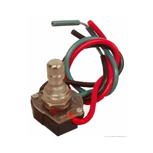 Morris Products 70230 Rotary Switch SPST Brass Button