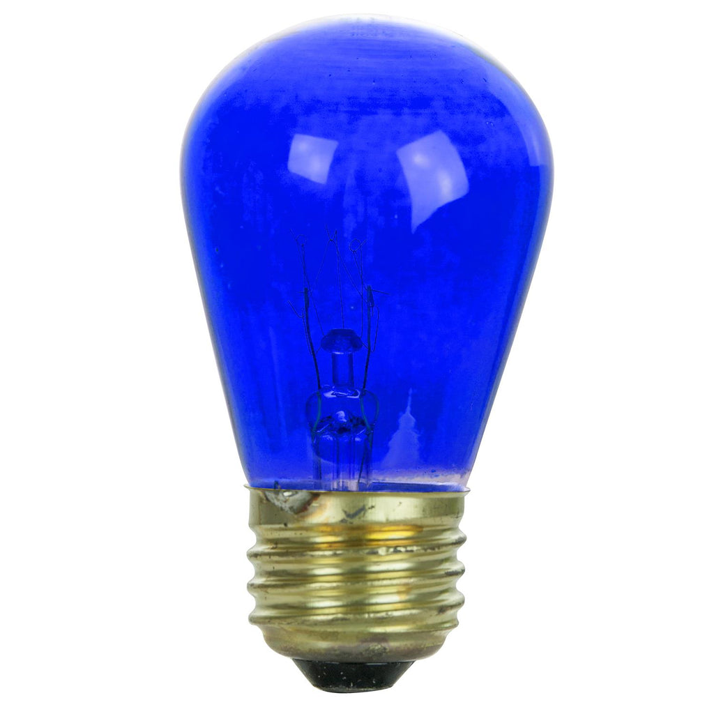 Incandescent - S14 Colored Sign - 11 Watt -Blue - Blue
