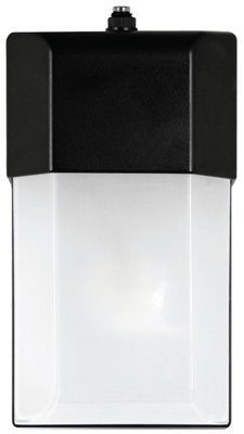 FEIT 74001 - LED Square Wall Light, Dusk to Dawn, Non-Dimmable, Bronze Finish, 800 Lumen, 5000K