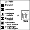 Morris Products 37934 2 Gang Gasket Sw/Rec