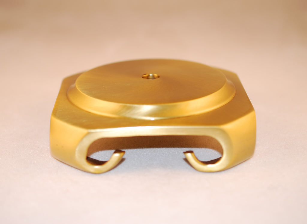 Kirks Lane-60635 - 3 1/2" Brush brass cast brass lamp base