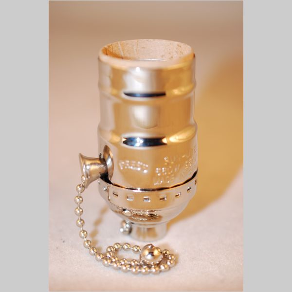Kirks Lane-30561N - pull chain stamped nickle skt w/ss