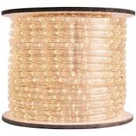 AMERICAN LIGHTING-ULRL-LED-WW LED Rope Light - 120V,1/2"DIAM,1"SP VRT MT LED - 3000 Kelvin - White Finish -UL CUSTOM CUT PGL