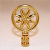 Kirks Lane-69611 - imported sol. pol. brass finial 1/4-27