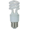 Compact Fluorescent - Super Mini Spiral - 7 Watt - 430 Lumens  - Warm White - 2700 Kelvin