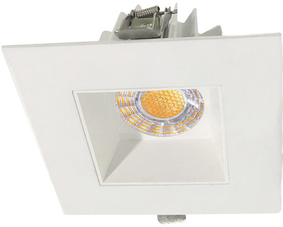 Lotus LED Lights JXL-COB04-S15W-CCT-4SR-SM-WH 4 inch Square Recessed Eco LED 15W 3CCT 3-4-5K Smooth Reflector White 36° Type IC Air Tight Damp CRI 90+