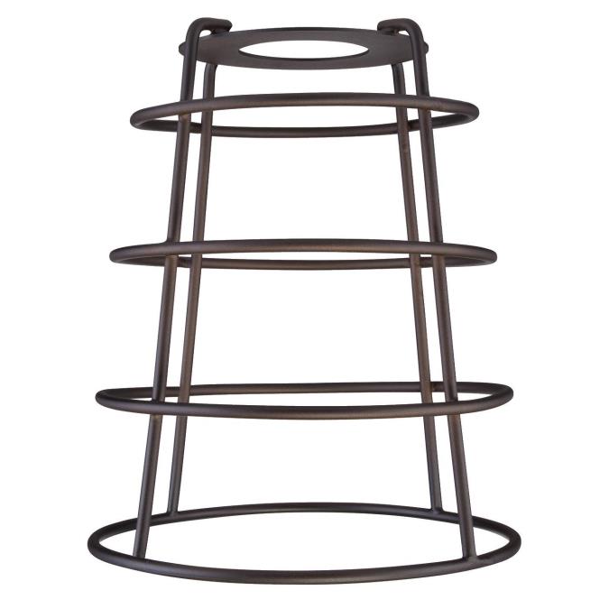 Westinghouse 8503800 Oil Rubbed Bronze Finish Cage Shade with Open Bottom