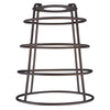 Westinghouse 8503800 Oil Rubbed Bronze Finish Cage Shade with Open Bottom