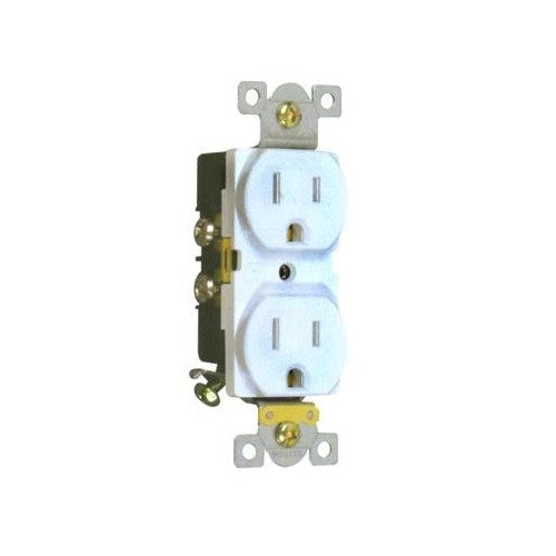 Morris Products 82196 WH 15A, 125V Duplex Recep