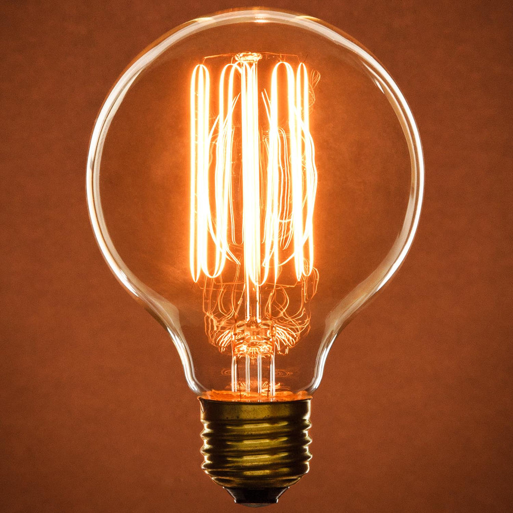 Incandescent - Filament Vintage Style G25 - 60 Watt -Warm White - 2700 Kelvin