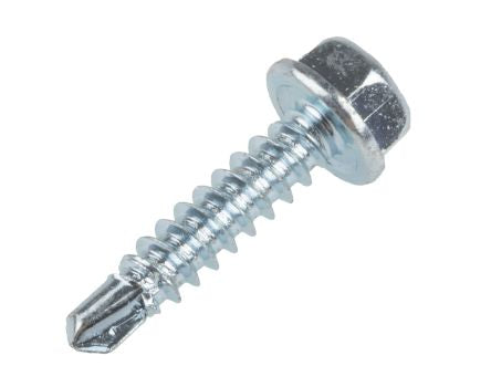 Morris 30212 Sheet Metal Screw, Hex/Slot Washer Head, 6" x 1/2" (Pack of 100)