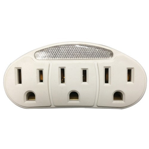 Morris Products 89403 3 Outlet Adaptor (2 Pack)