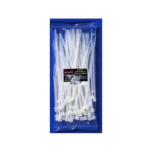 Morris Products 20300 - 250 Piece Assortment Pack Nylon Cable Ties