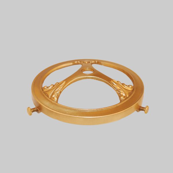 Kirks Lane-62300 - raw 4" decorative cast br. glass holder