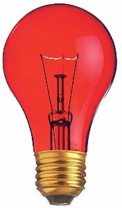 Satco S6080 Incandescent A19 Red