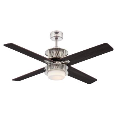 Westinghouse 7221100 Indoor Ceiling Fan with Dimmable LED Light Fixture - 48 inch - Brushed Nickel Finish - Reversible Blades - Opal Frosted Glass