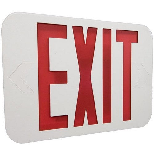 Morris Products 73010 Red LED Wh Housing Exit Sign