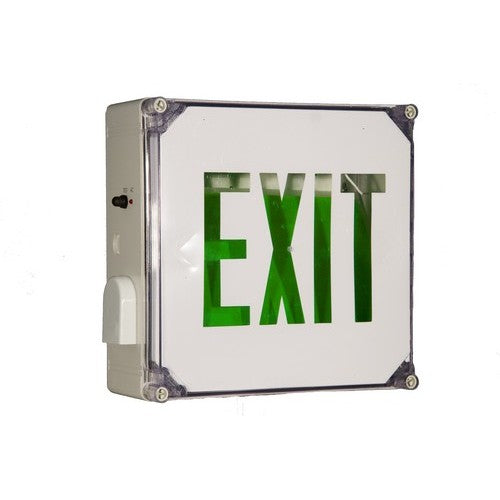 Morris Products 73391 Grn LED Wet Location Exit