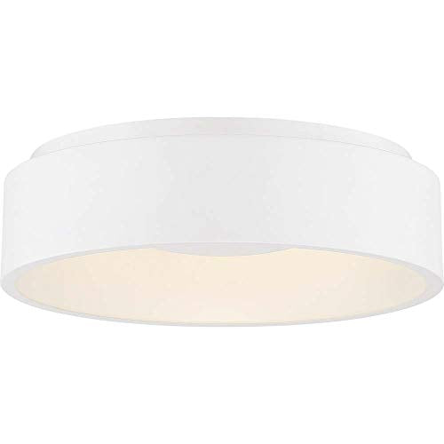 Satco 62-1451, Orbit - 20 Watt - 18 Inch LED Flush Mount - 3000 Kelvin - 1300 Lumens - White Finish