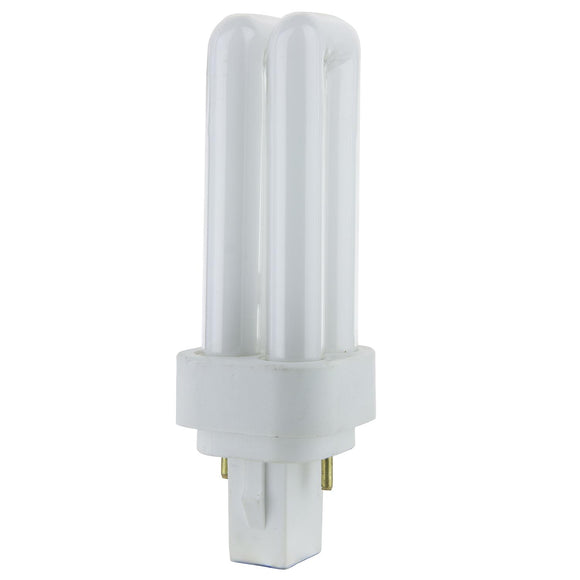 Plug-In - PLD 2-Pin Double U-Shaped Twin Tube - 9 Watt - 525 Lumens  - Warm White - 2700 Kelvin