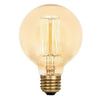 Westinghouse 0410700 40 Watt Incandescent G25 Decorative Amber - 2450 Kelvin - 100 Lumens - E26-Medium Base - 120 Volt - Card