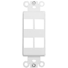Morris Products 88118 4 Port Decorative Frame-White