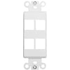 Morris Products 88118 4 Port Decorative Frame-White