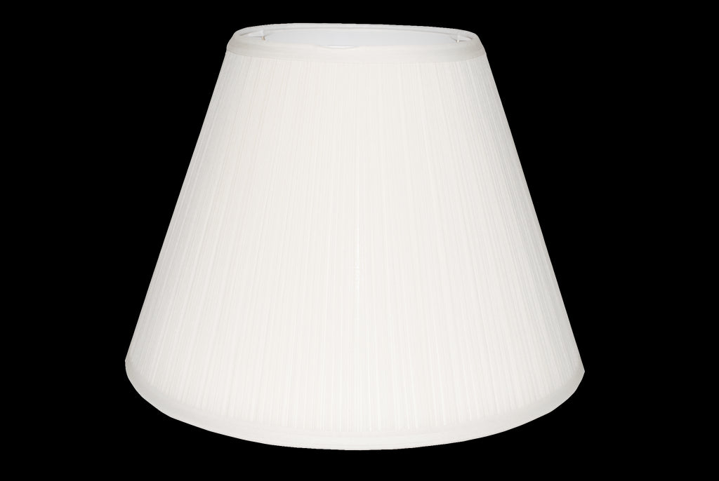 Kirks Lane-20571 - 14 Inch White Empire Mushroom Pleat Hardback Lamp Shade