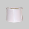 Kirks Lane-20437 - 16 Inch White Shallow Drum Lamp Shade
