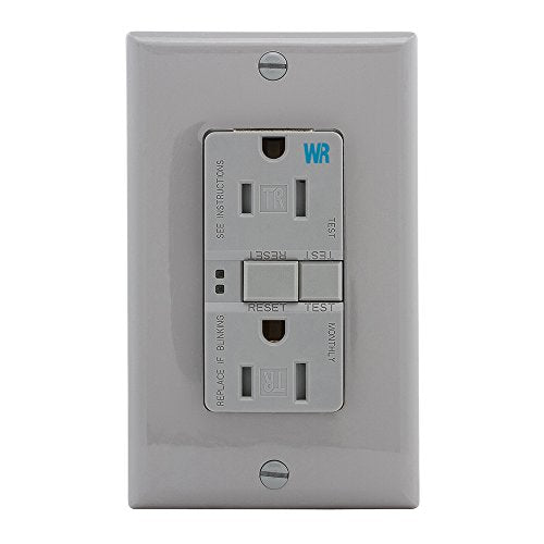 Cooper Wiring device TWRSGF15GY - GFCI TWR Self Test Duplex 15A 125V GY