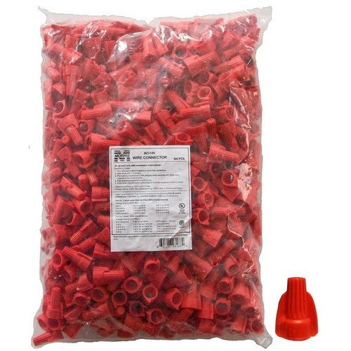 Morris Products 23186 Red Wing Connector 500 Bulk (Pack of 500)