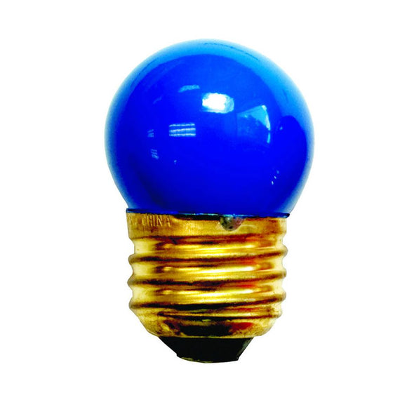Bulbrite 702307 7.5 Watt S11 Incandescent Ceramic Blue
