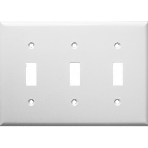 Morris Products 81031 White 3 Gang Toggle