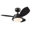 Westinghouse 7233000 Indoor Ceiling Fan with LED Light Fixture - 30 inch - Espresso Finish - Reversible Blades - Opal Frosted Glass