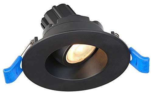 Lotus LED Lights - 2 Inch Regressed - Round Gimbal LED Downlight - 20 Degree Tilt - 360 Degree Rotation