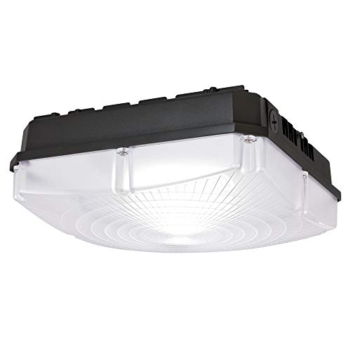 Westinghouse 6325700 LED Garage Canopy Fixture, 70 Watt, 8400 Lumens, 5000 Kelvin, Graphite Finish