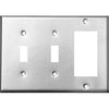 Morris Products 83580 SS 3Gang, 2Toggle, 1Decor/GFCI