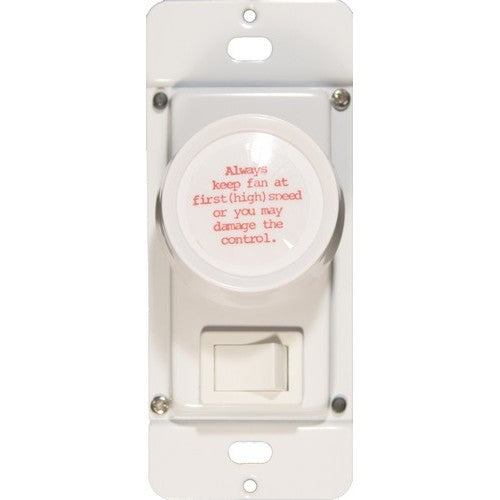 Morris Products 82621 Wh 3-Way Rotary Fan Control