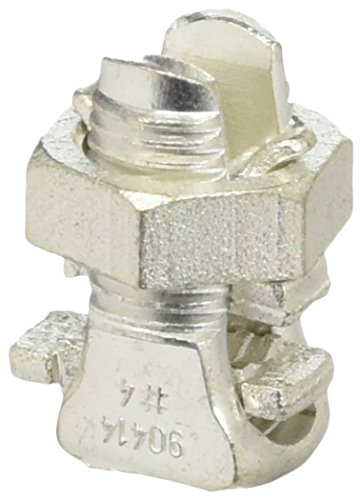 Morris Products 90414 #4 Split Bolt Connectors w/ Spacer Dual Rated For Copper and Aluminum Conductors