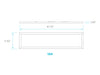 Luxrite LR24017 - 40 Watt LED 1 X 4 Surface Mount Panel - 3CCT