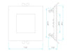 Luxrite LR23764 -6 inch LED Square Recessed Mini Panel - 12 Watt - CCT Select 2700/3000/3500/4000/5000 Kelvin - LED/MINI6/PANEL/5CCT/SQ2