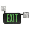 Morris Products 73465 Grn LED Blk Combo Exit /Em Lt