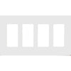 Morris Products 80916 Wh Screwless Decor Four Gang