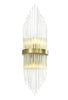 Zeev Lighting WS70048 - Citadel Collection Contemporary wall sconce - Aged Brass